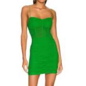 Superdown Vibrant Green Mini Dress